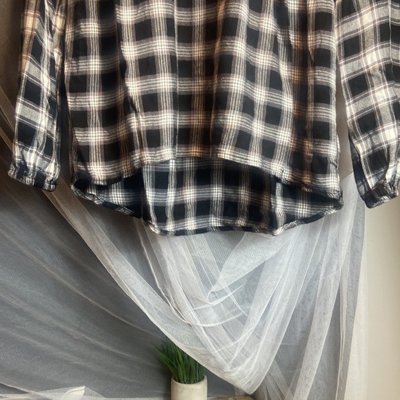Aeropostale Black Checked Flannel Shirt​ - Picture 5 of 8